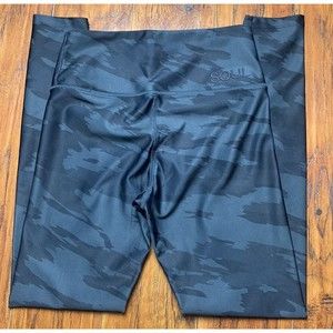 SOULCYCLE Leggings Womens Size XS Gray Camo Print Yoga